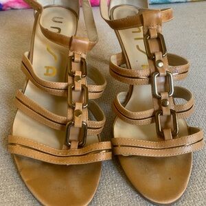 Unisa Tan Gladiator Sandals with Adjustable Straps